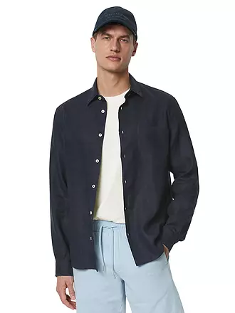 MARC O'POLO | Chemise en lin coupe regular | dunkelblau
